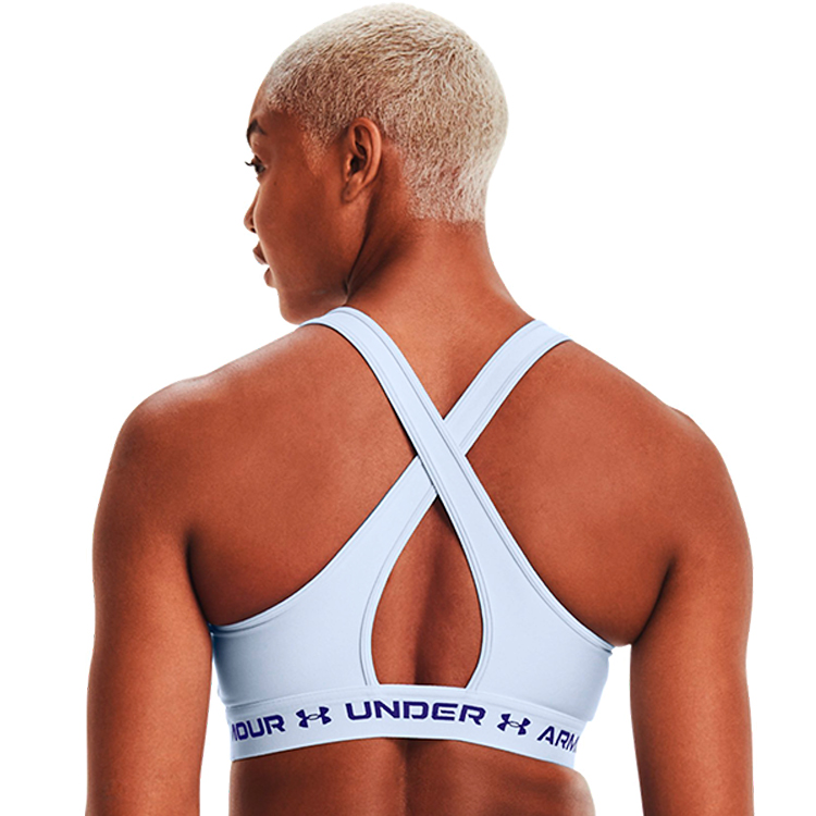 Bra sportive Under Armour UA CROSSBACK MID BRA / Femei / LG / Albastru deschis photo 3
